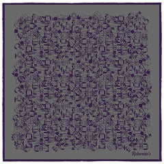 Velocite Metal Grey Pocket Square