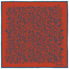 Velocite Apple Red Pocket Square