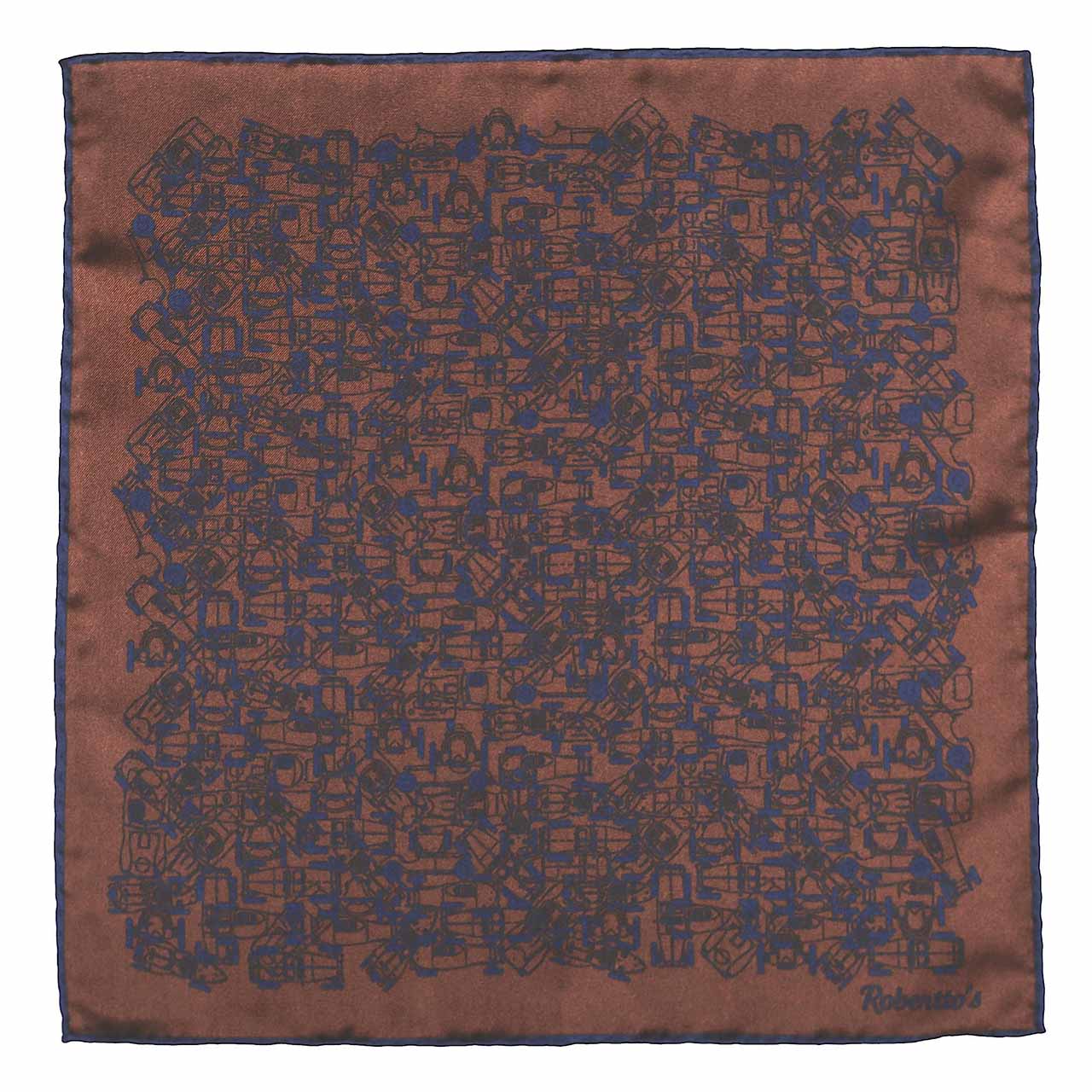 Velocite Walnut Brown Pocket Square