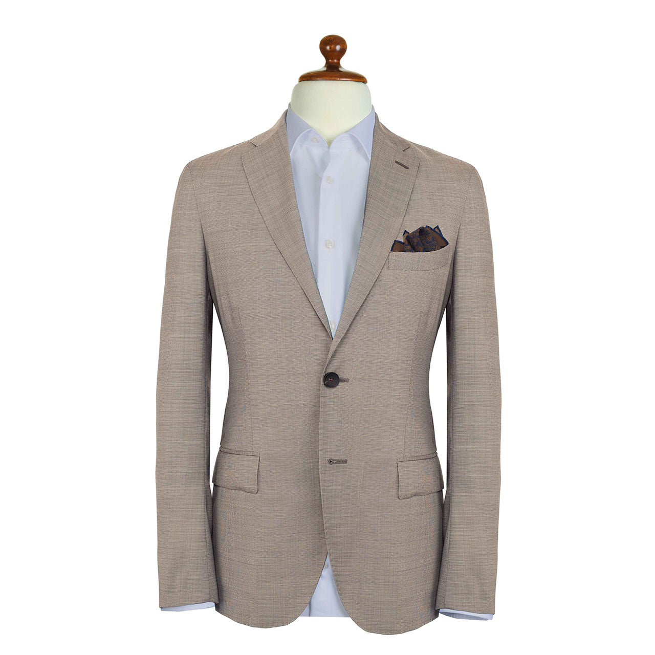 Velocite Walnut Brown Pocket Square