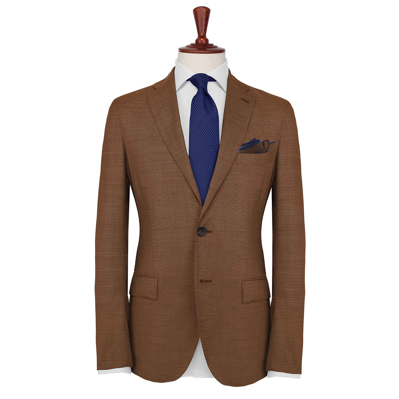 Velocite Walnut Brown Pocket Square