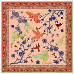 Amazilia Salmon Pocket Square