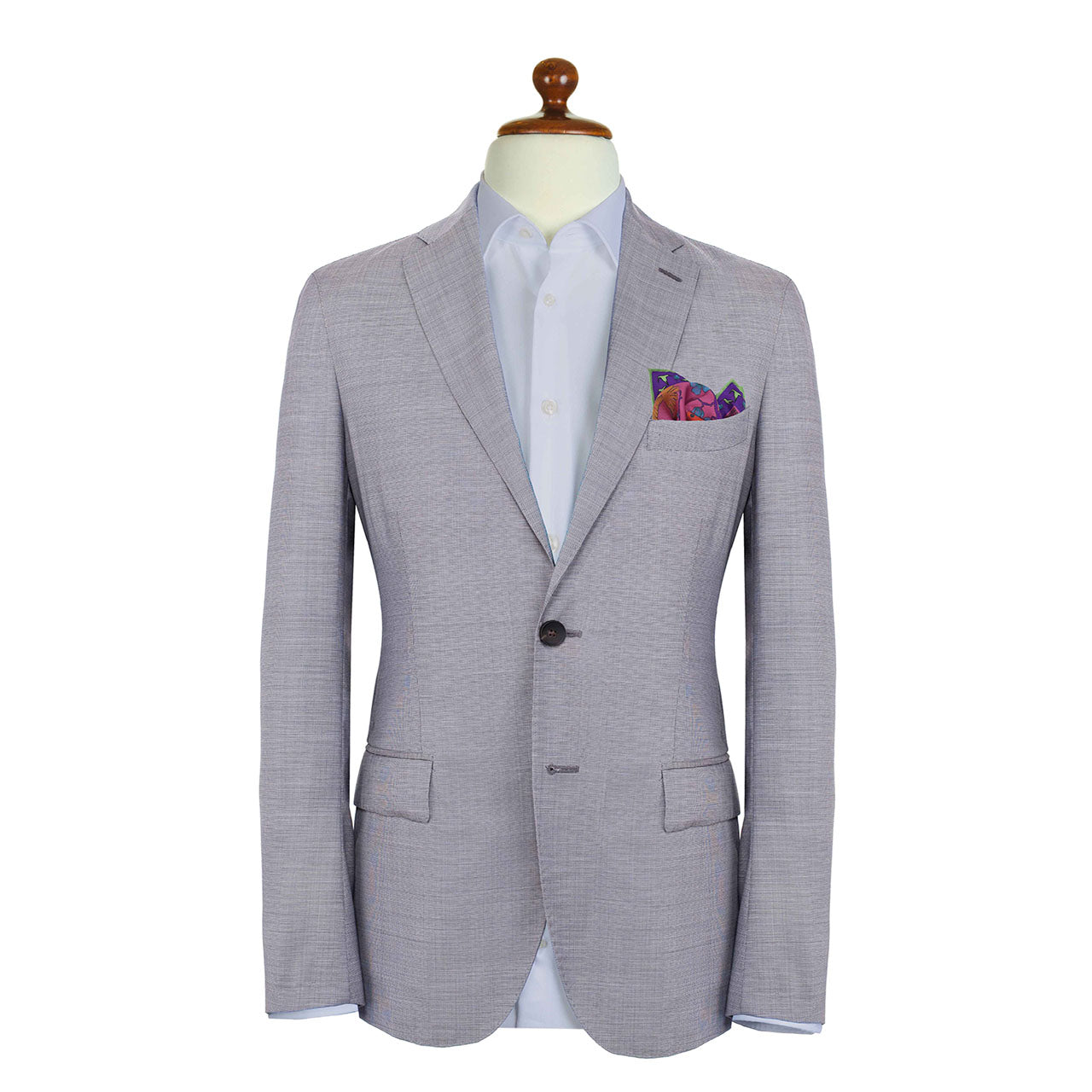 Amazilia Pink Pocket Square