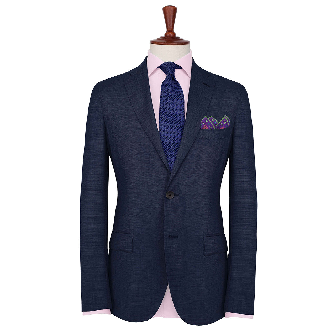 Amazilia Pink Pocket Square