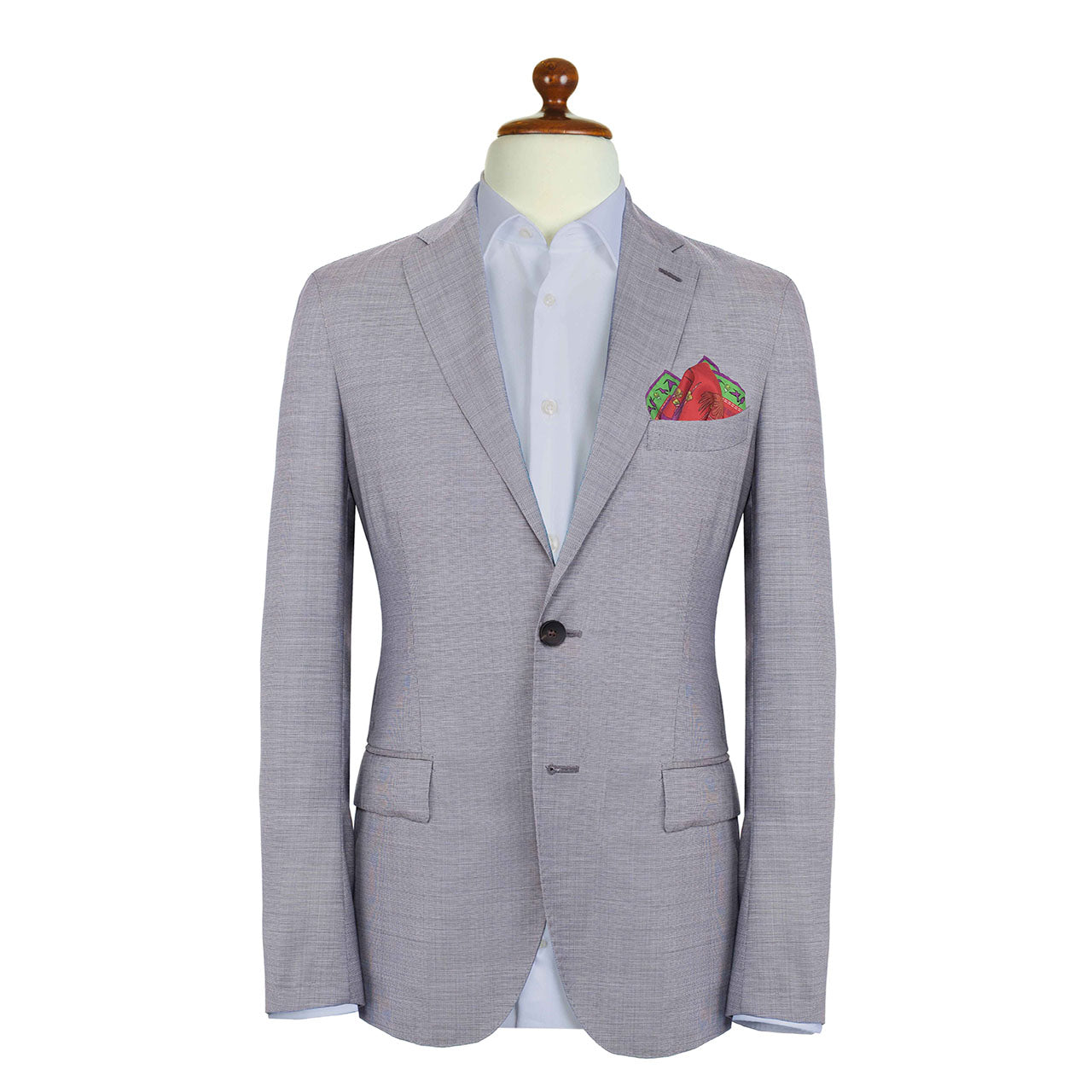 Amazilia Cherry Red Pocket Square