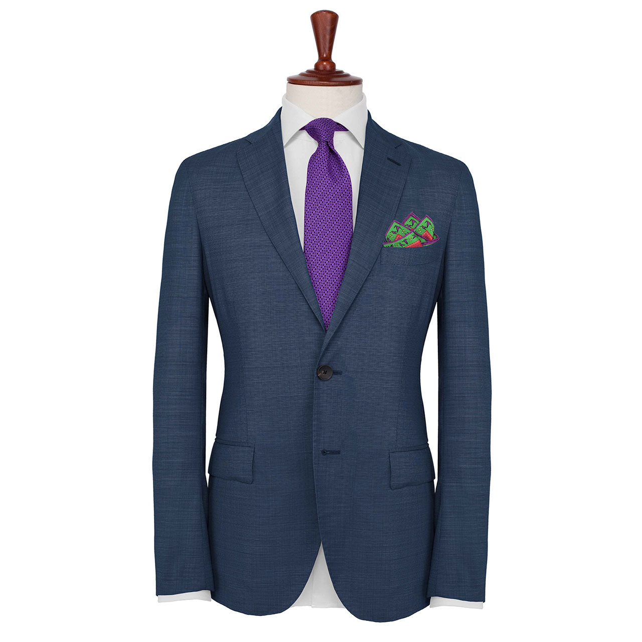 Amazilia Cherry Red Pocket Square