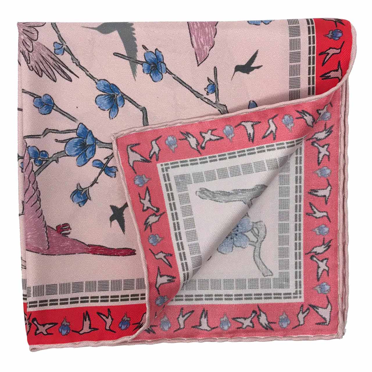 Amazilia Dust Pink Pocket Square