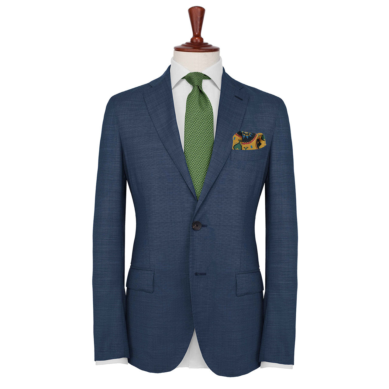 Turkish Pastoral Mustard Yellow Pocket Square