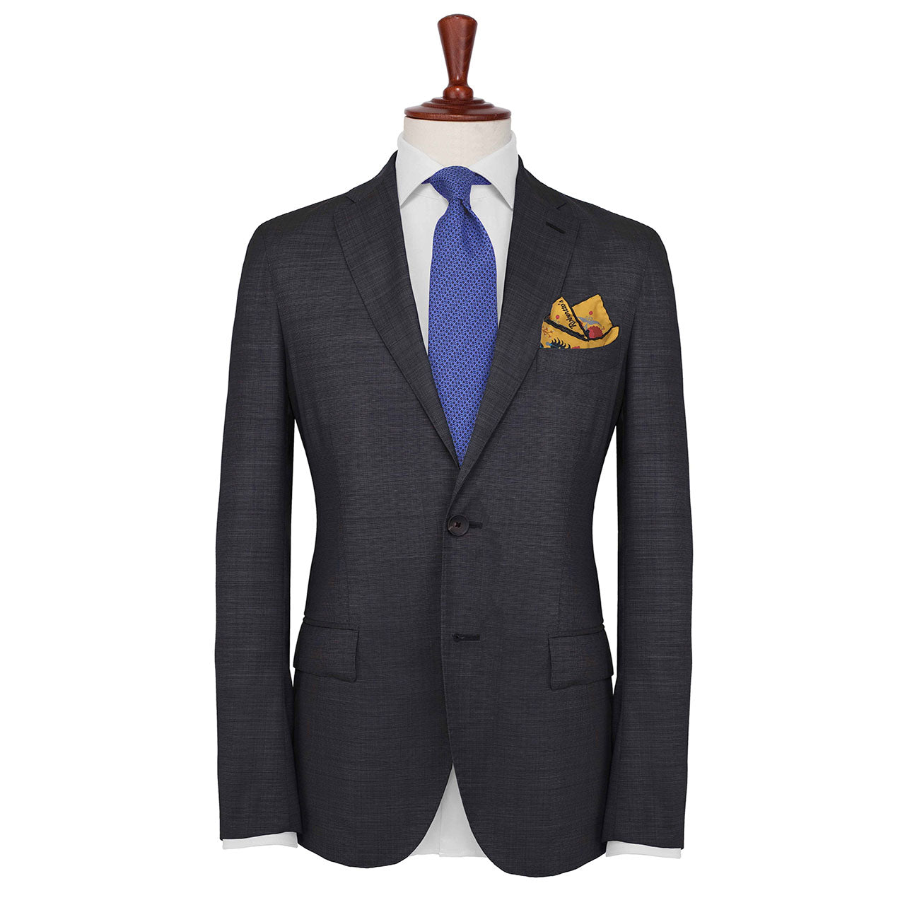 Turkish Pastoral Mustard Yellow Pocket Square