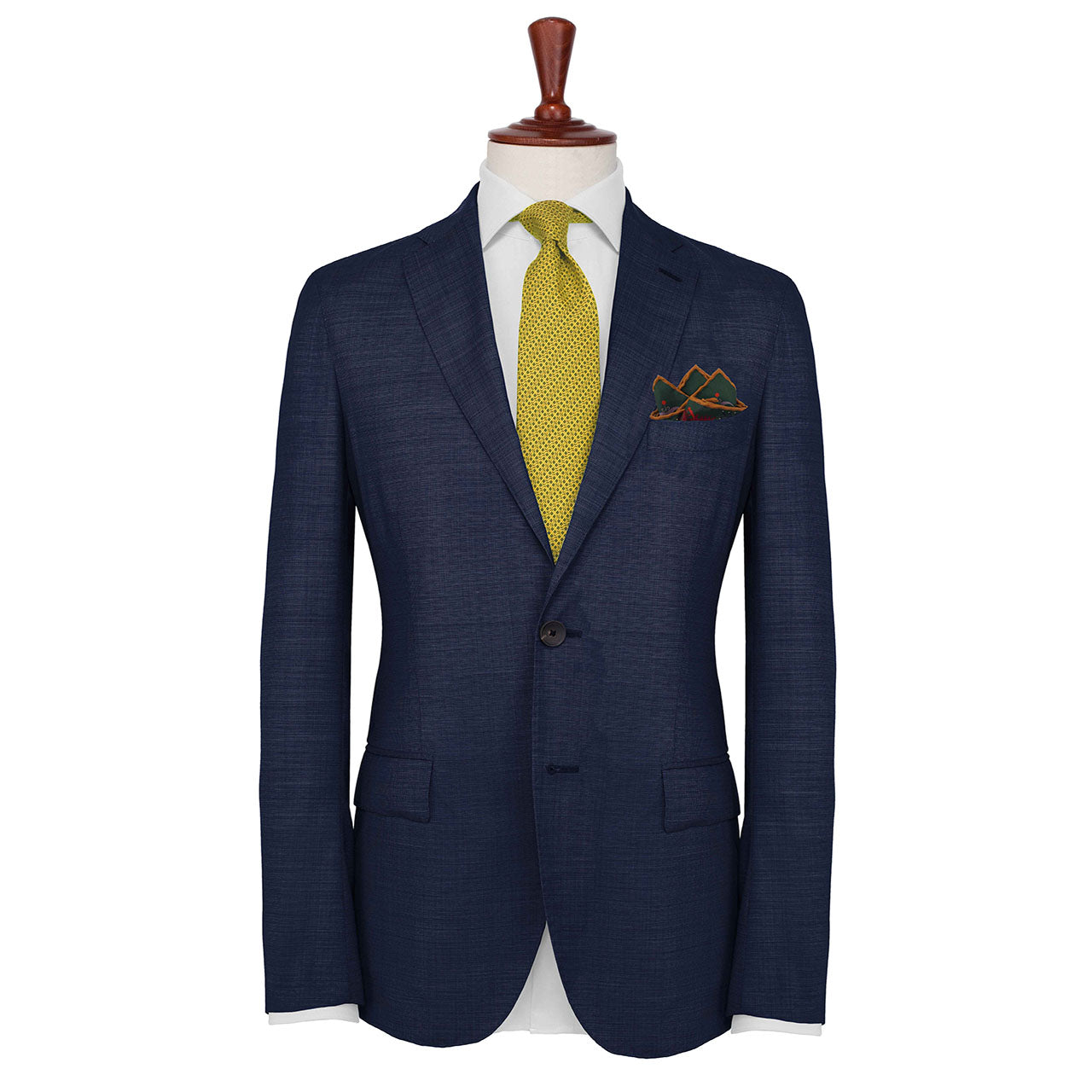 Turkish Pastoral Moss Green Pocket Square