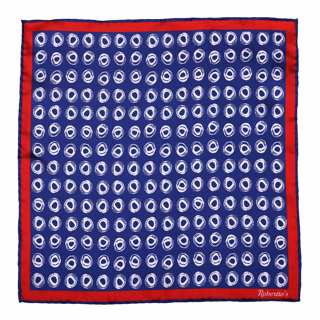 Polka Passion Indigo Pocket Square
