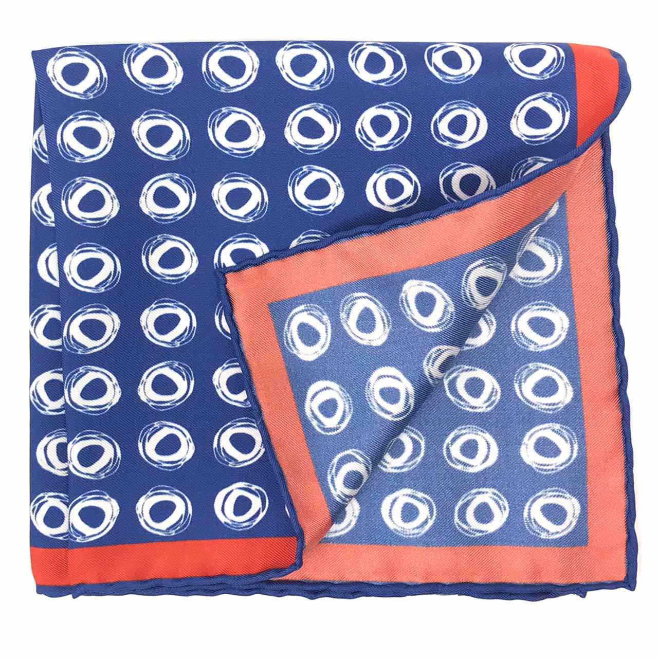 Polka Passion Indigo Pocket Square