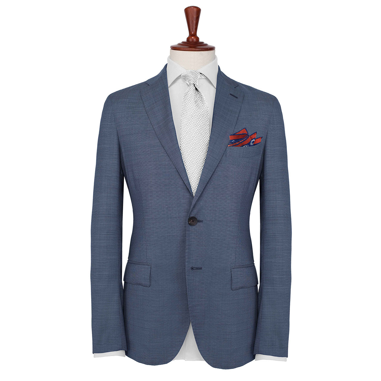 Polka Passion Indigo Pocket Square