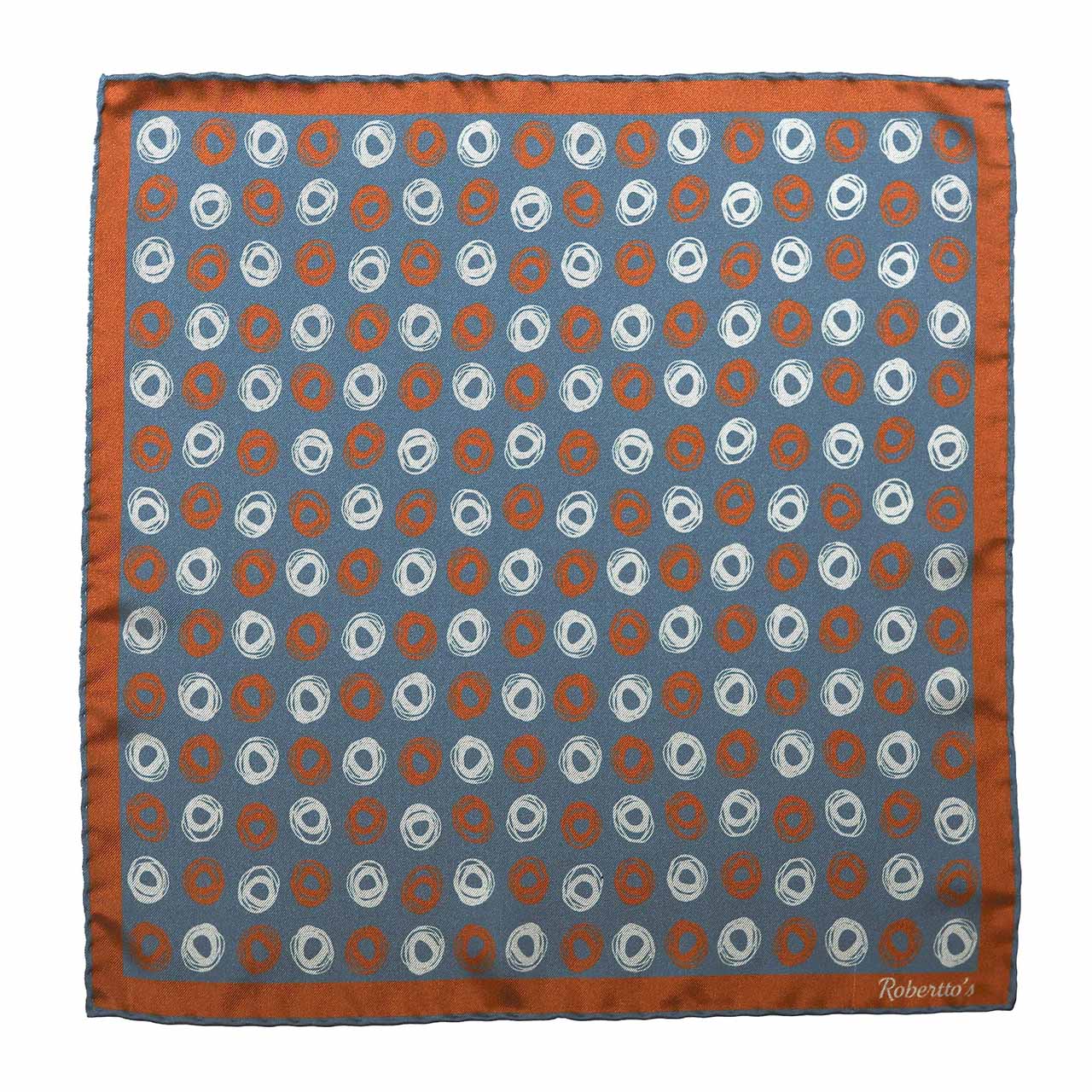 Polka Passion Petrol Blue Pocket Square