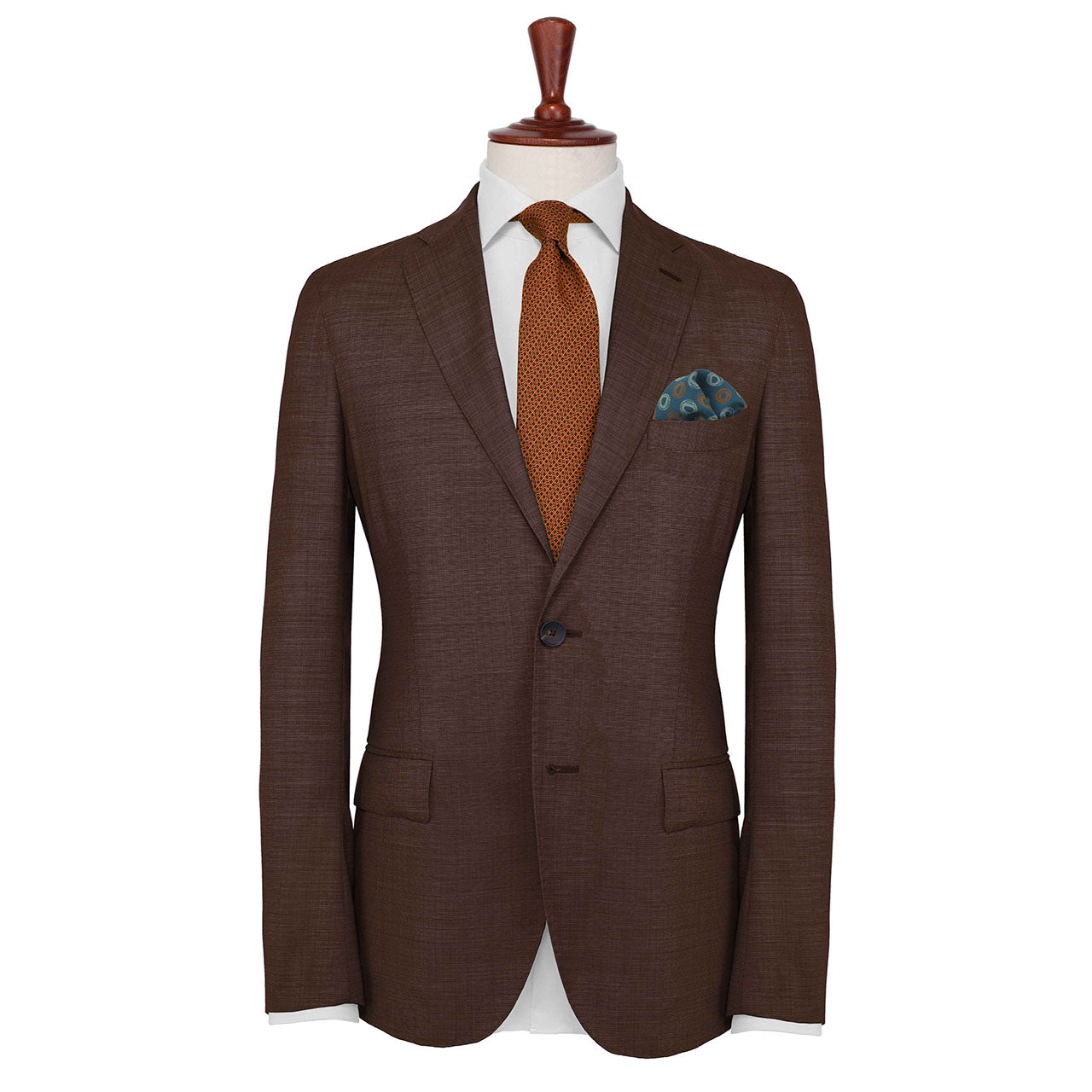 Polka Passion Petrol Blue Pocket Square