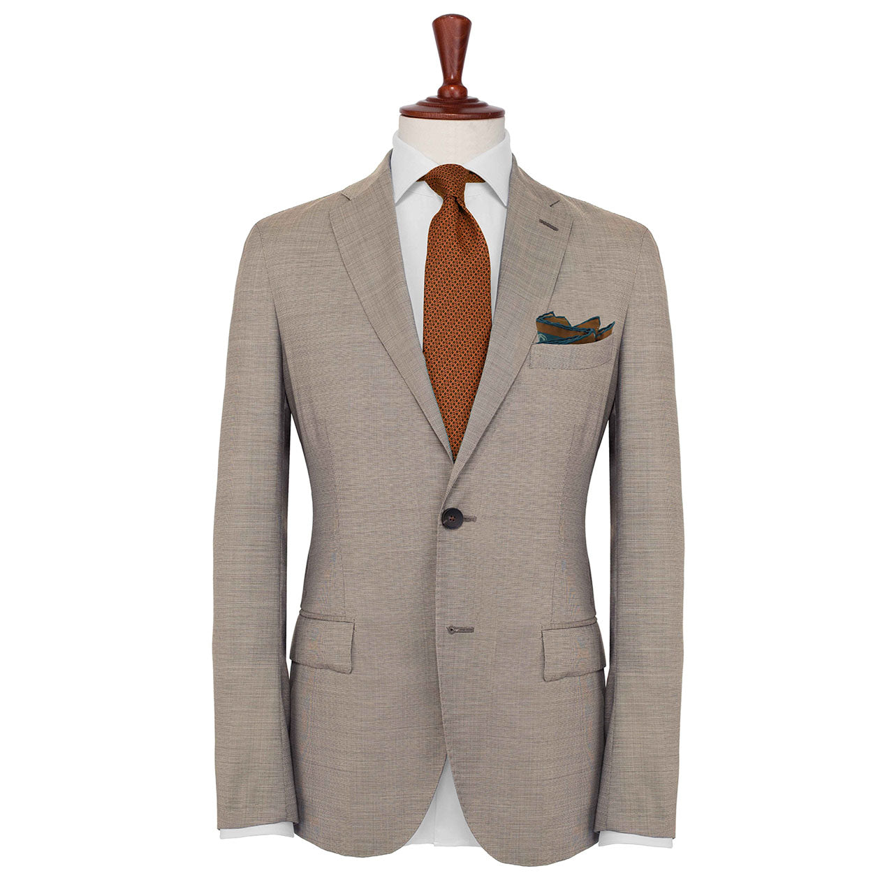 Polka Passion Petrol Blue Pocket Square