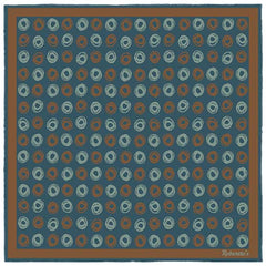 Polka Passion Petrol Blue Pocket Square