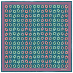 Polka Passion Teal Pocket Square