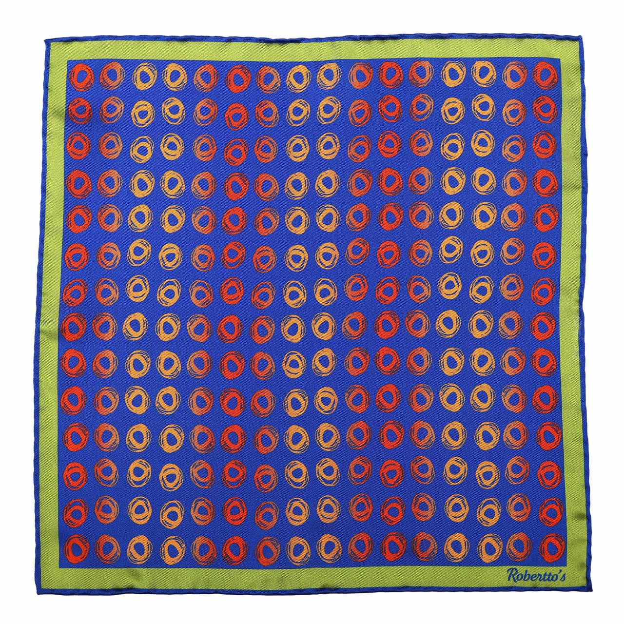 Polka Passion Blue Pocket Square