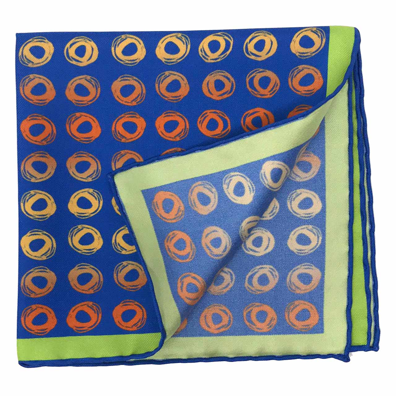 Polka Passion Blue Pocket Square