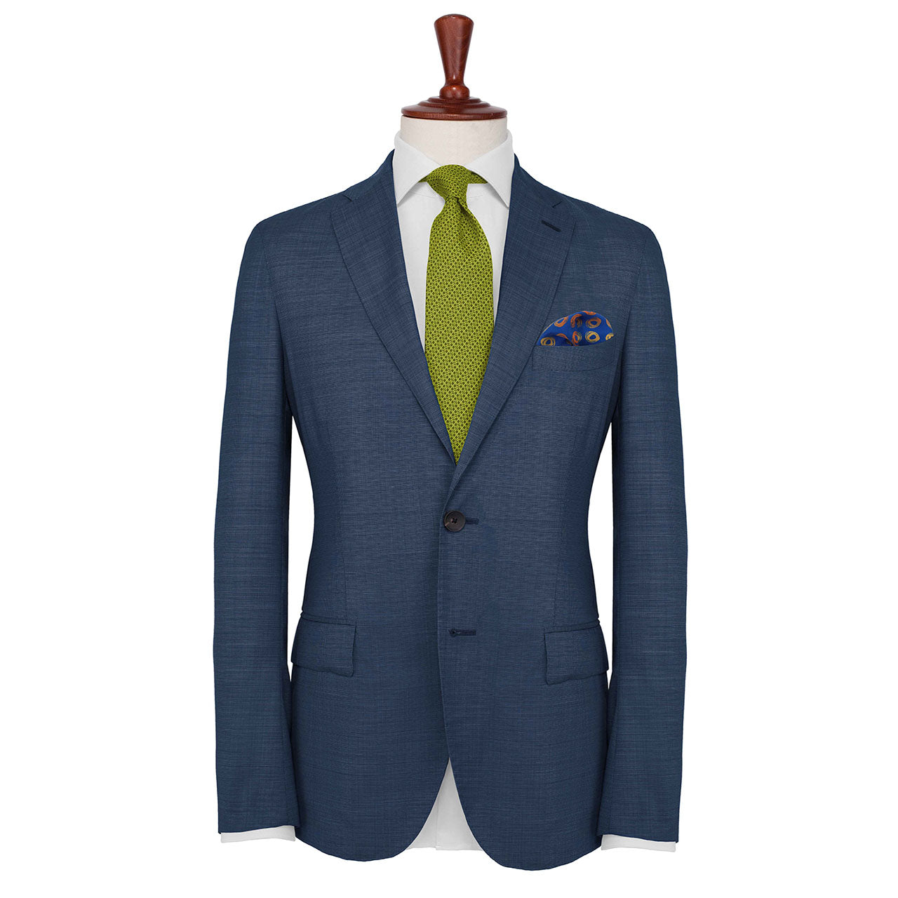 Polka Passion Blue Pocket Square