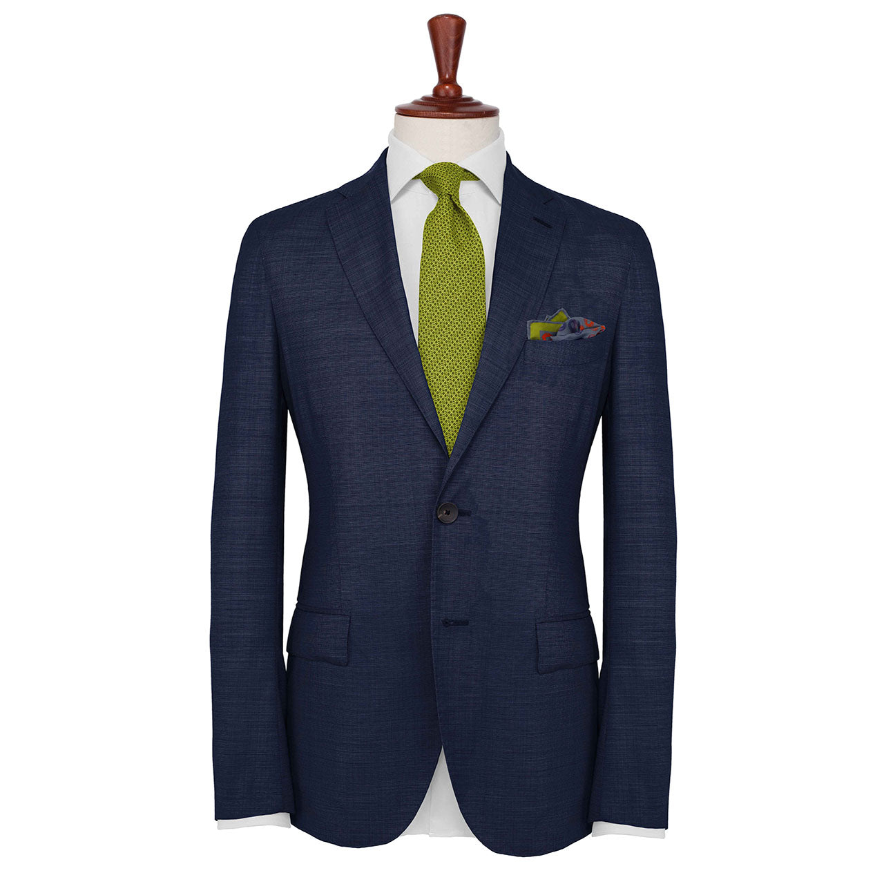 Polka Passion Grey Pocket Square