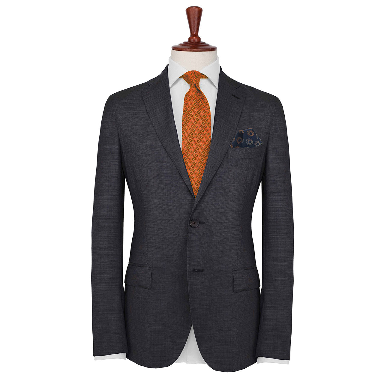 Polka Passion Dark Navy Pocket Square