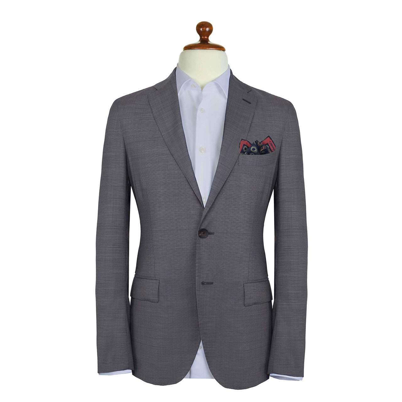 Polka Passion Dark Navy Pocket Square