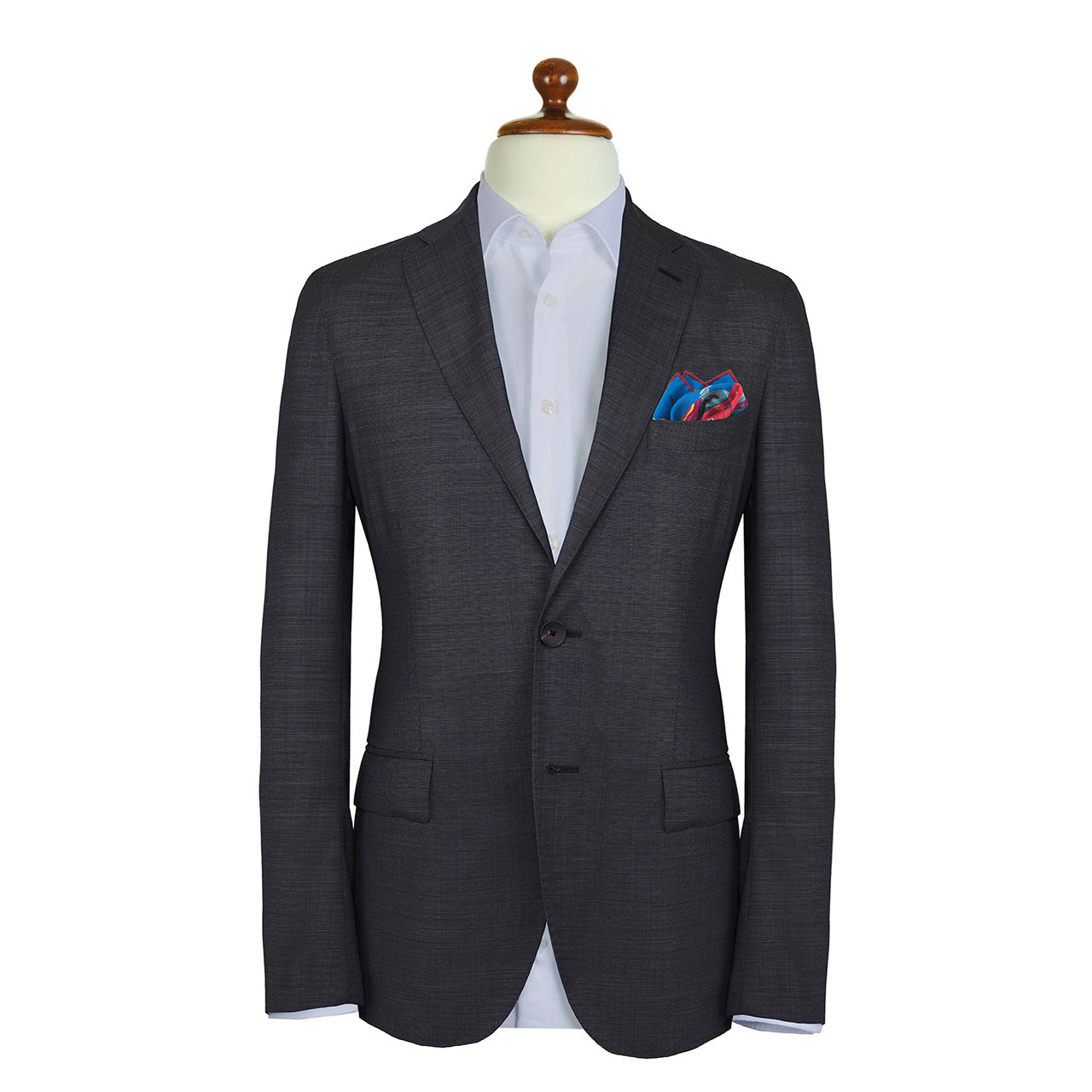 Les Chevaliers Blue Pocket Square