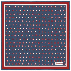 Polka Mania Greyish Blue Pocket Square