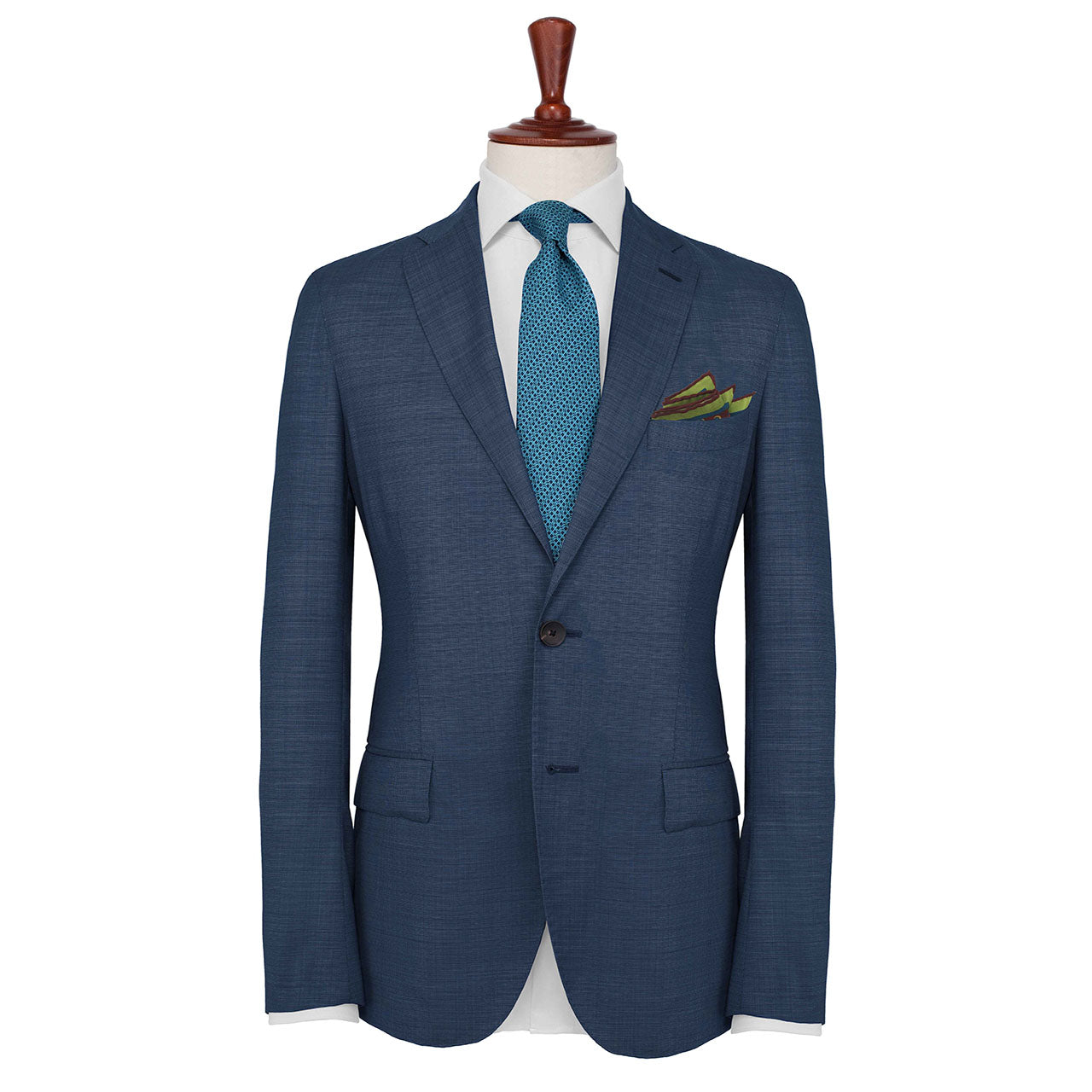 Polka Mania Brown Red Pocket Square