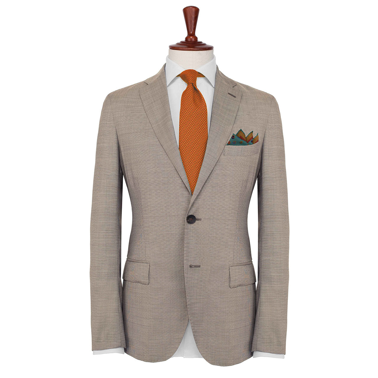 Polka Mania Turquoise Pocket Square