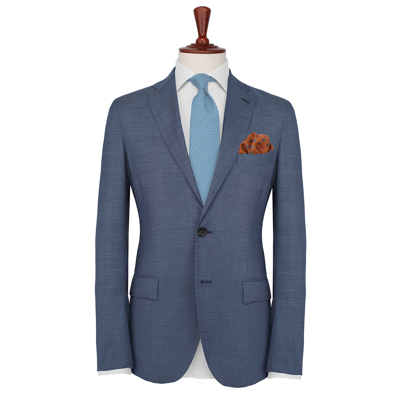 Polka Mania Cinnamon Pocket Square