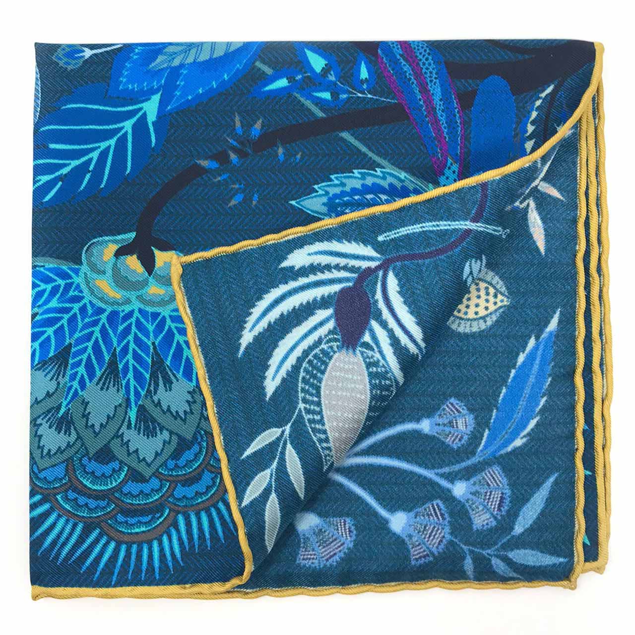Dragonfly Chaser Navy Blue Pocket Square