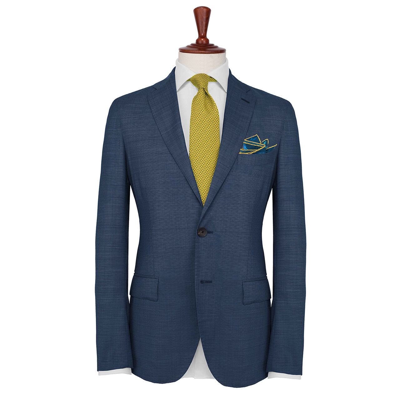 Dragonfly Chaser Navy Blue Pocket Square