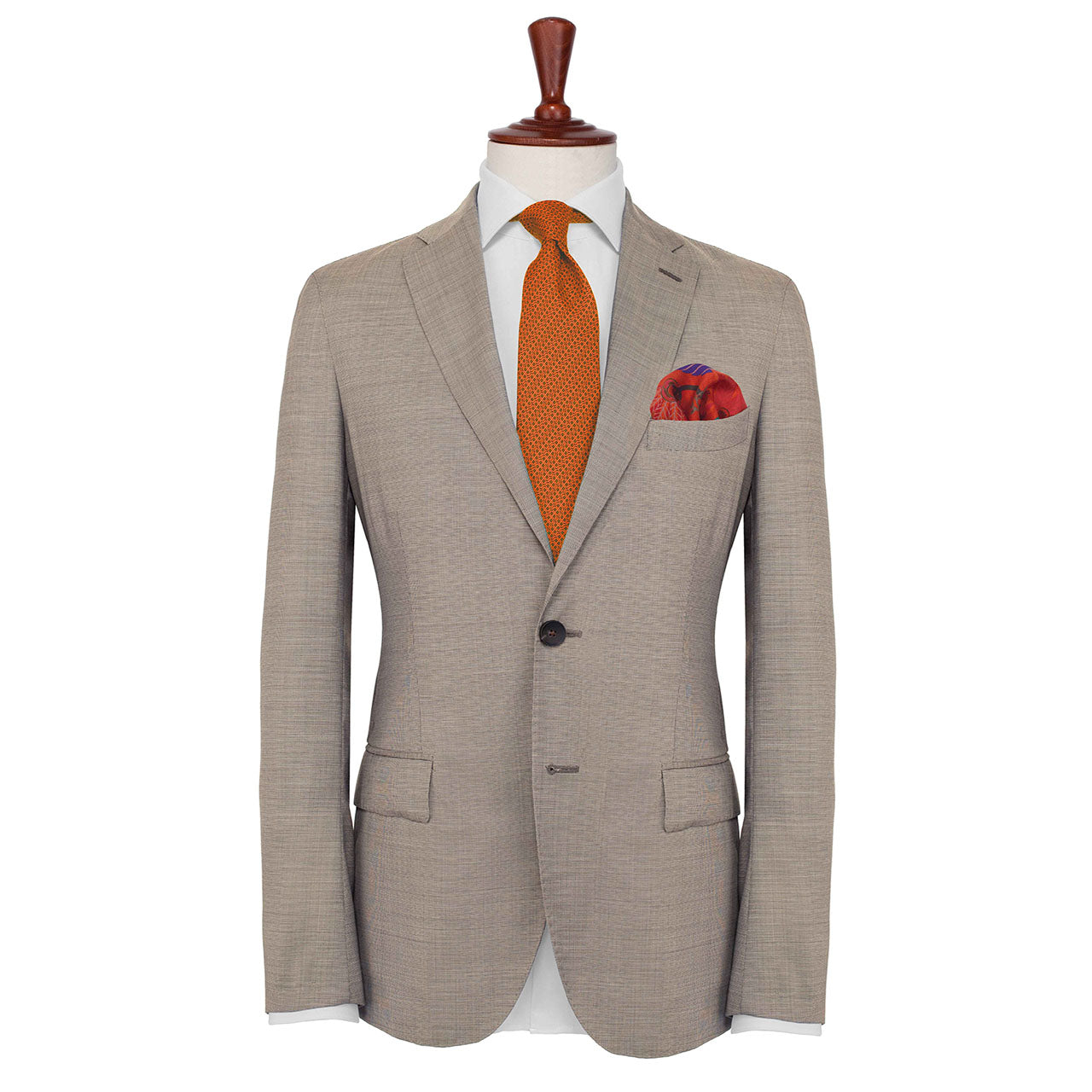 Dragonfly Chaser Orange Red Pocket Square