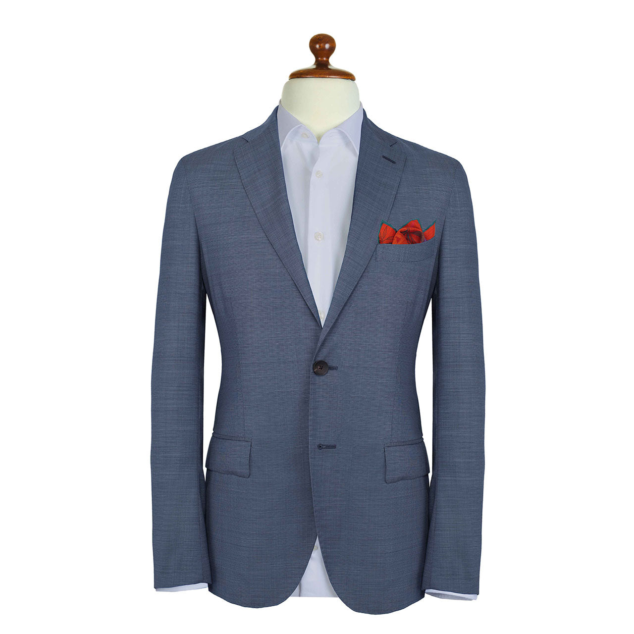 Dragonfly Chaser Orange Red Pocket Square
