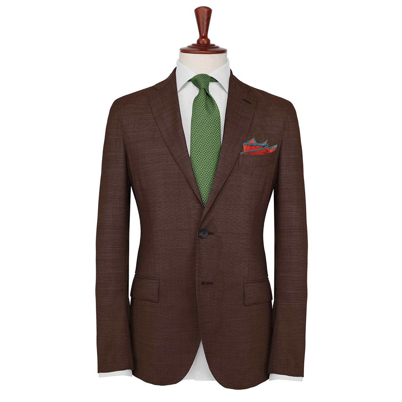 Dragonfly Chaser Orange Red Pocket Square