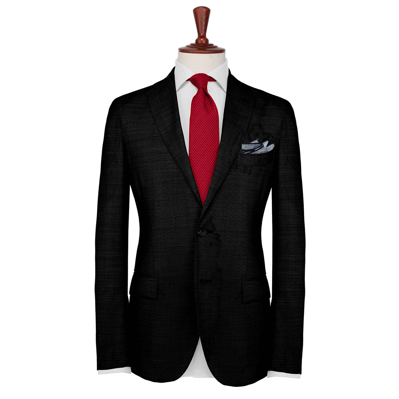 Dragonfly Chaser Grey Pocket Square