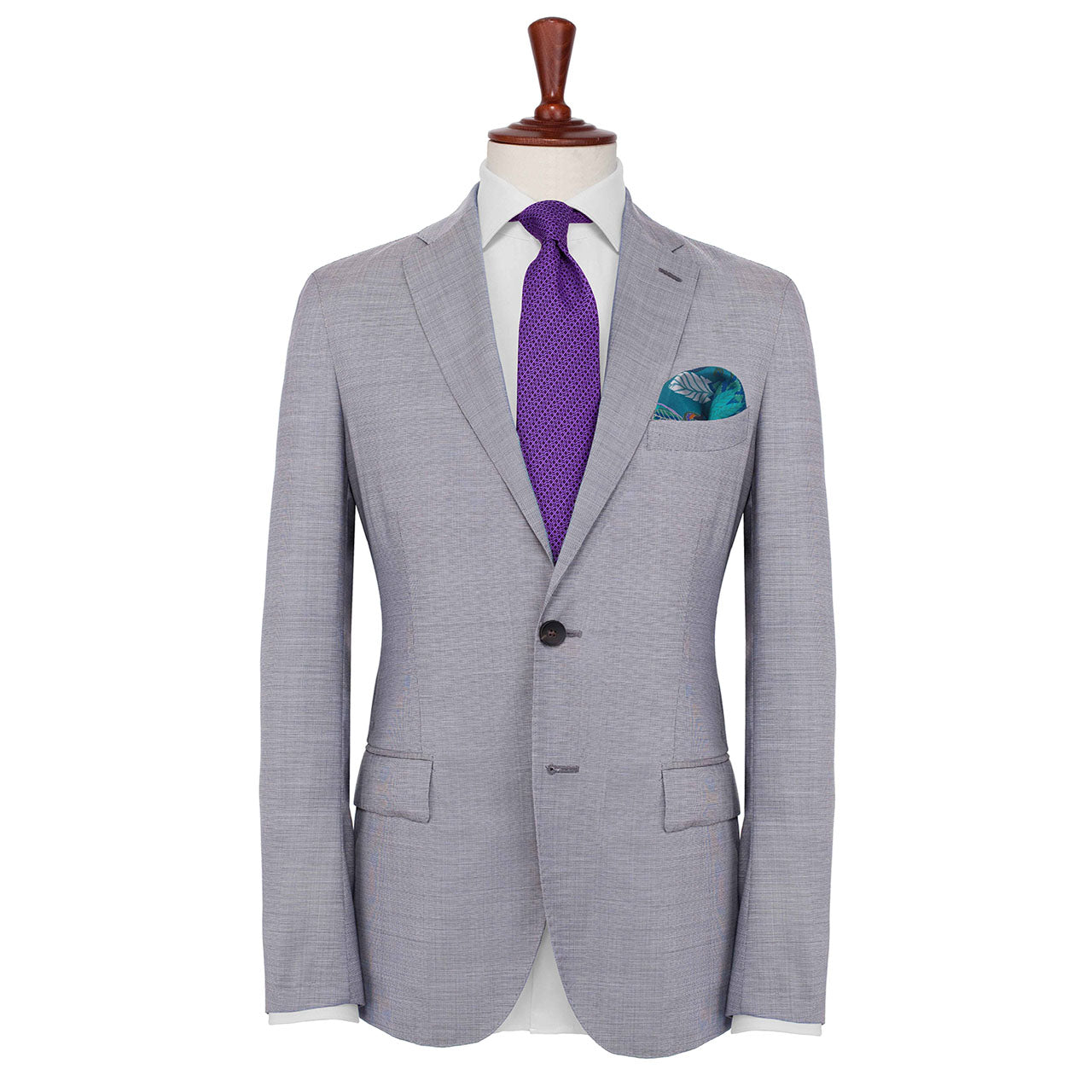 Dragonfly Chaser Teal Pocket Square