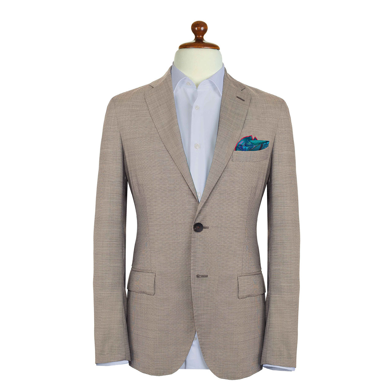Dragonfly Chaser Teal Pocket Square