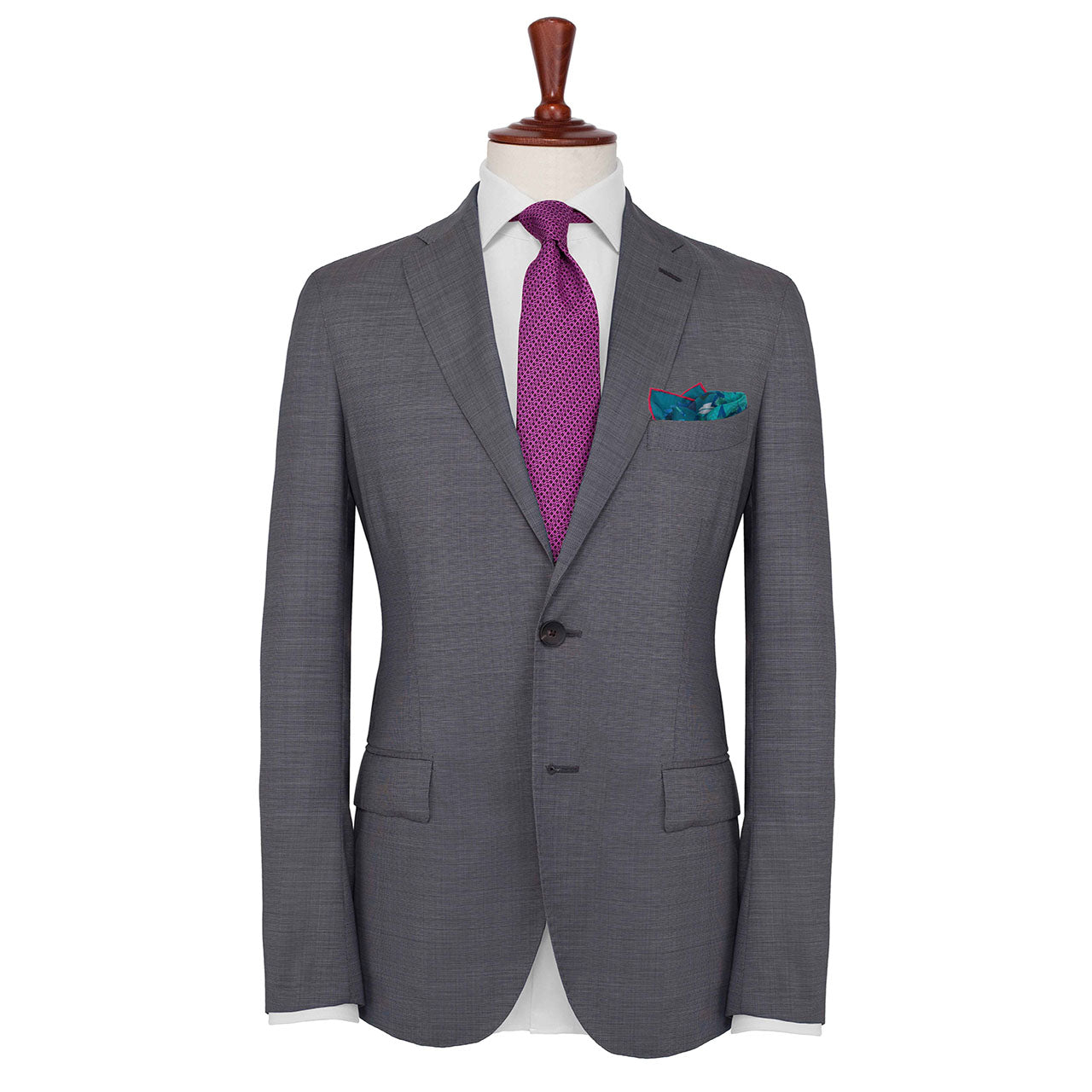 Dragonfly Chaser Teal Pocket Square