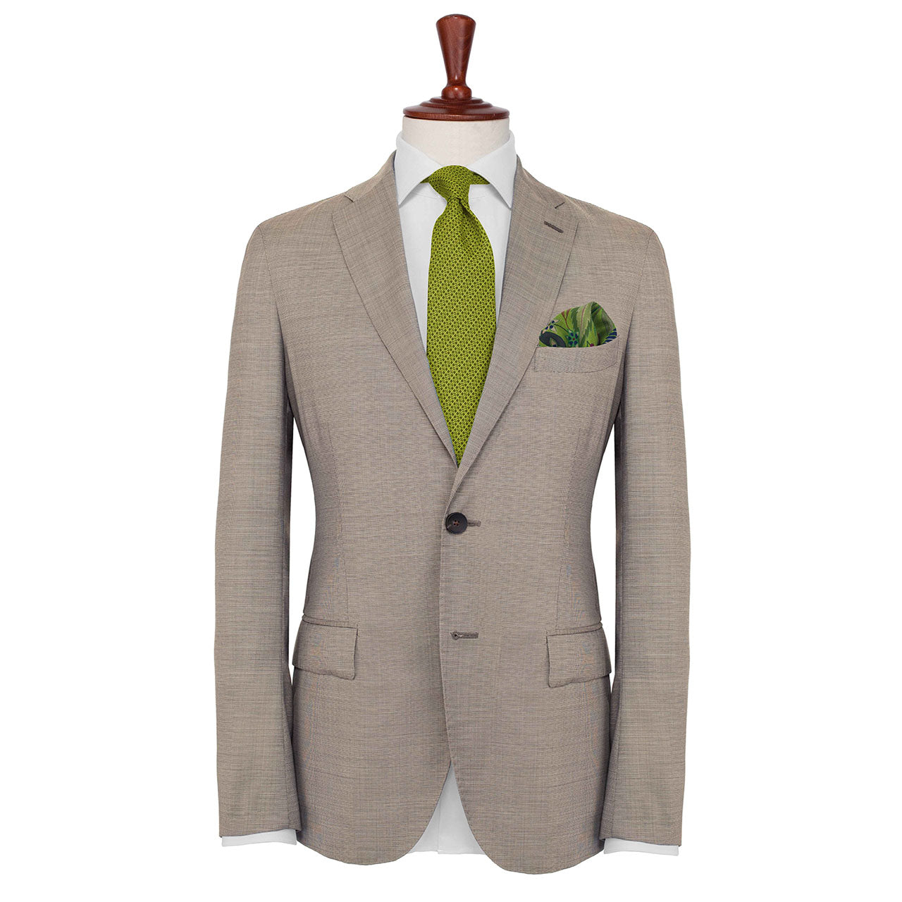 Dragonfly Chaser Lime Green Pocket Square