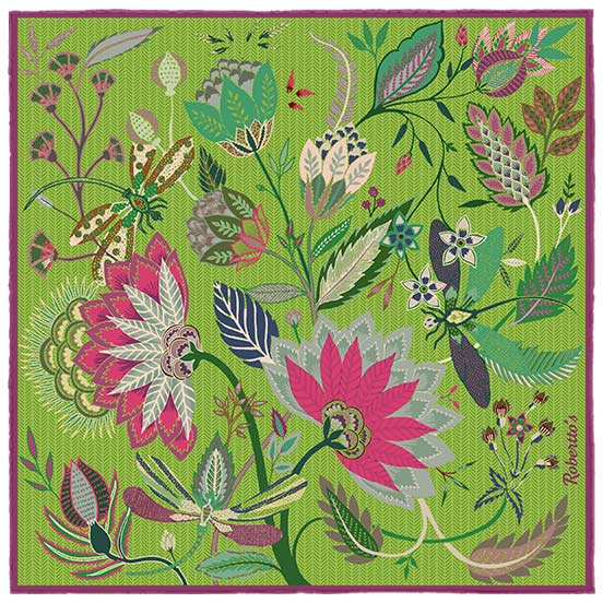 Dragonfly Chaser Lime Green Pocket Square