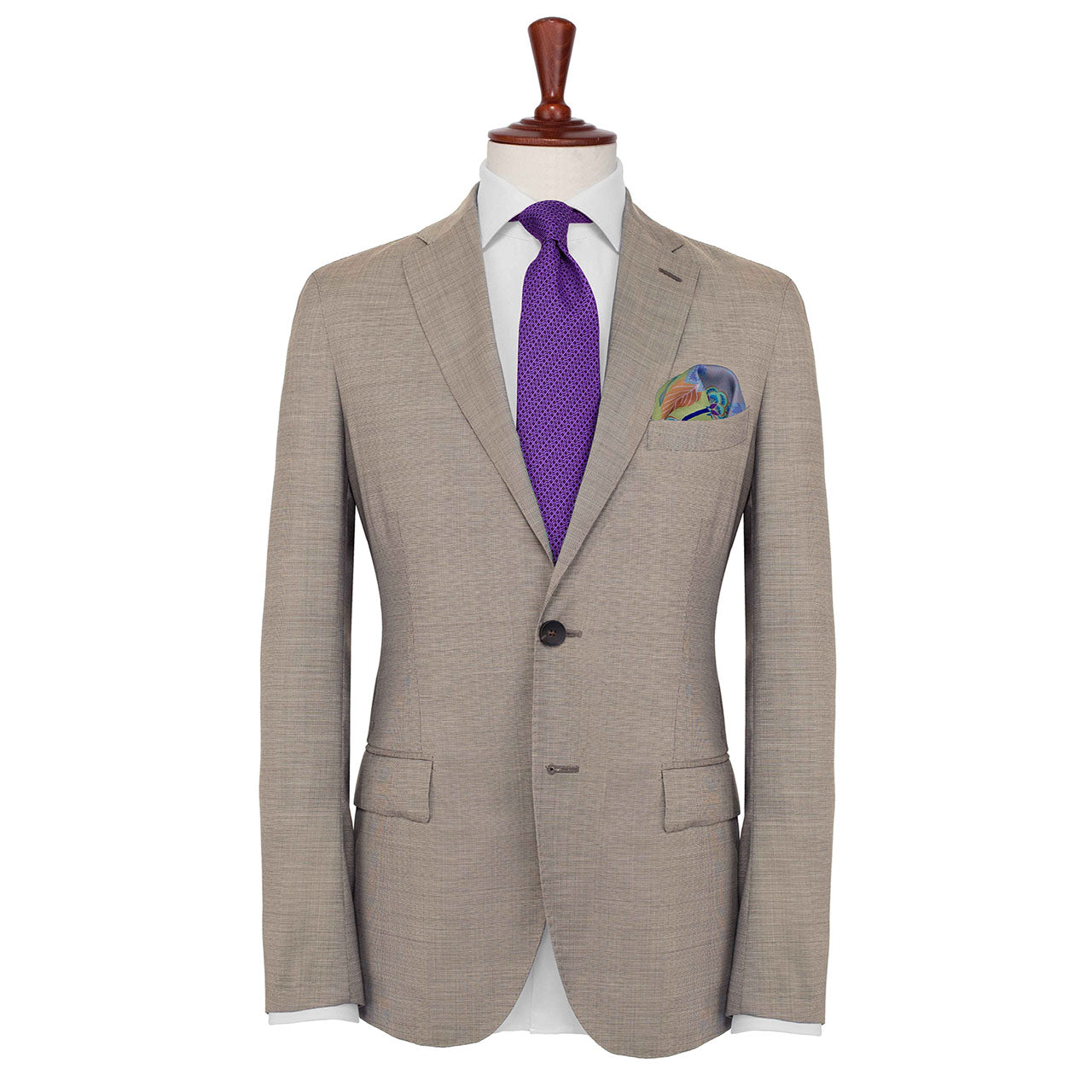 Dragonfly Chaser Purple Pocket Square