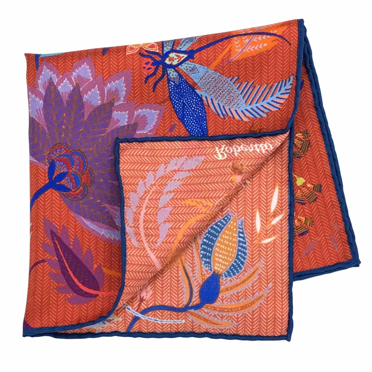 Dragonfly Chaser Brick Pocket Square