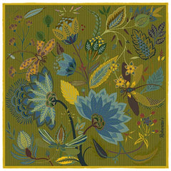 Dragonfly Chaser Olive Green Pocket Square