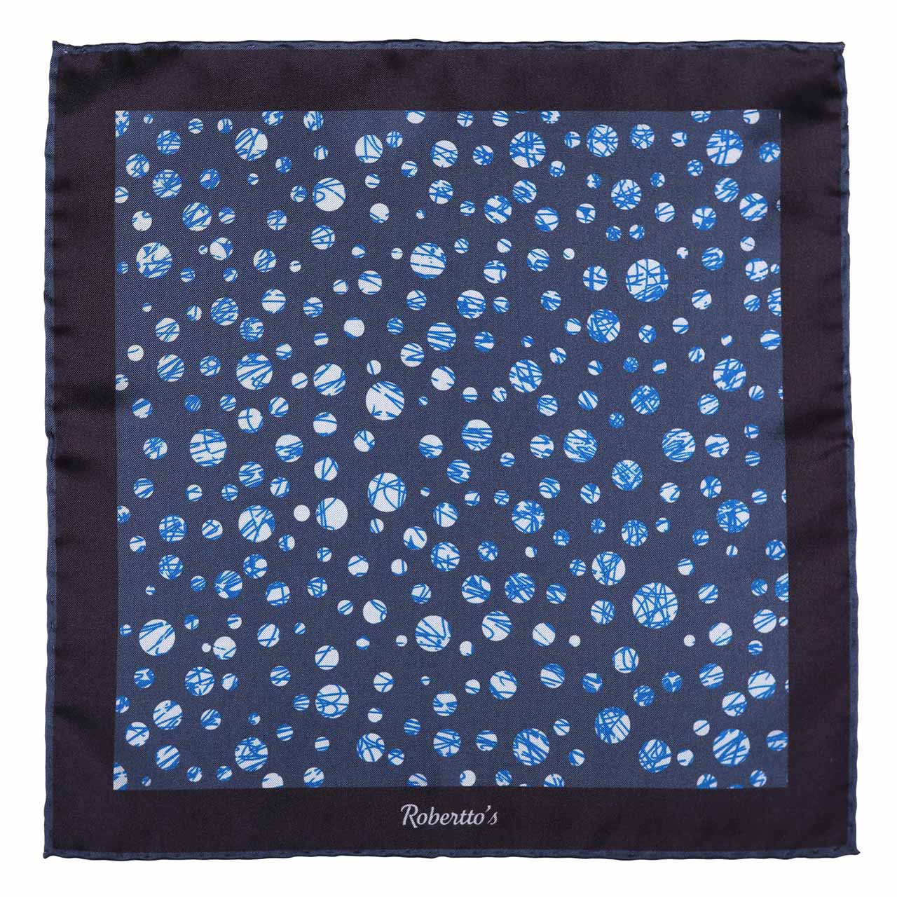 Daliesque Metallic Grey Pocket Square