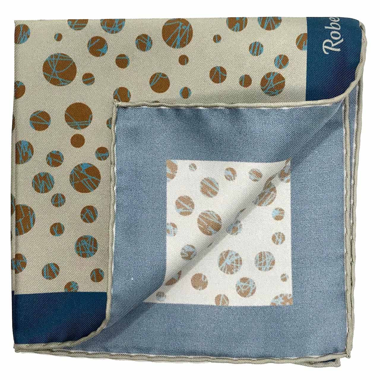 Daliesque Fog Grey Pocket Square