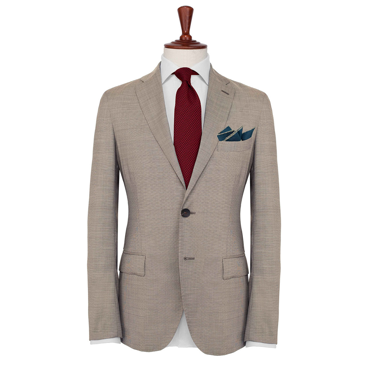 Daliesque Fog Grey Pocket Square